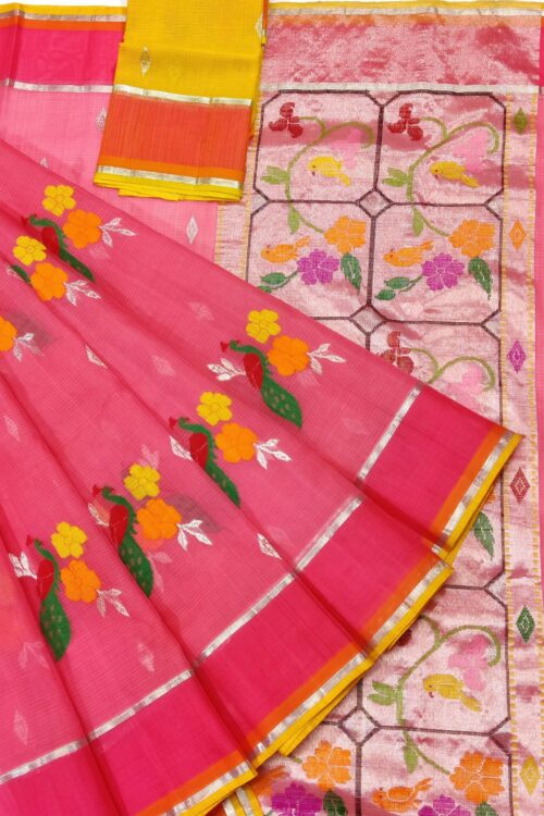 PURE ZARIKOTA HANDLOOM BUTA SAREE WITH BLOUSE B1088