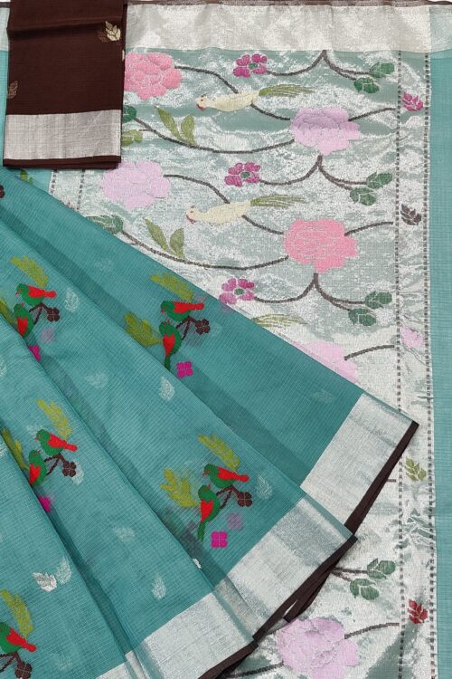 PURE ZARIKOTA HANDLOOM BUTA SAREE WITH BLOUSE B1092
