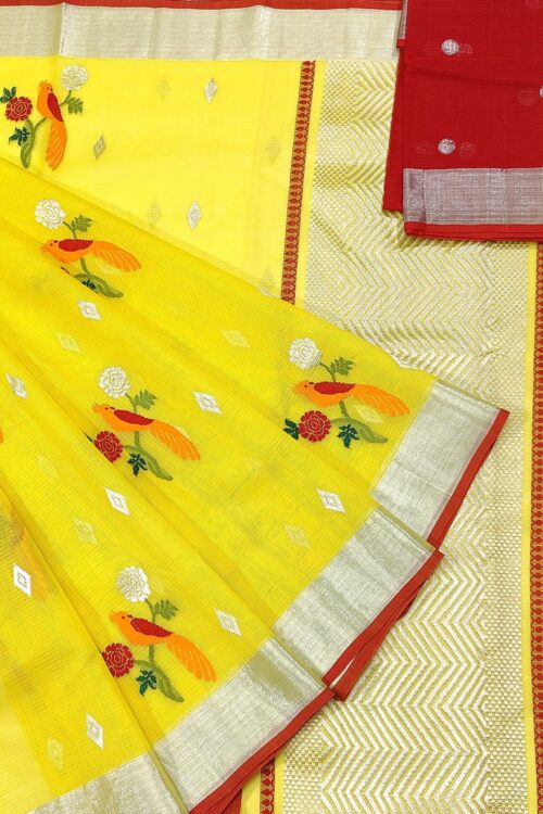 PURE ZARIKOTA HANDLOOM BUTA SAREE WITH BLOUSE B1093