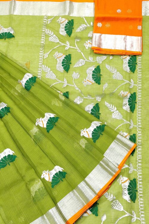 PURE ZARIKOTA HANDLOOM BUTA SAREE WITH BLOUSE B1099