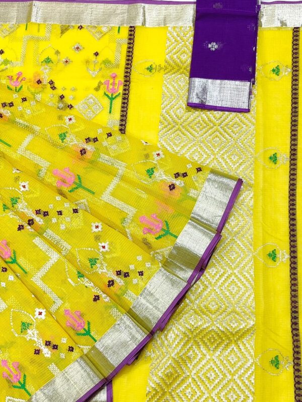 PURE ALL OVER JAAL ZARIKOTA HANDLOOM SAREE WITH BLOUSE_J421