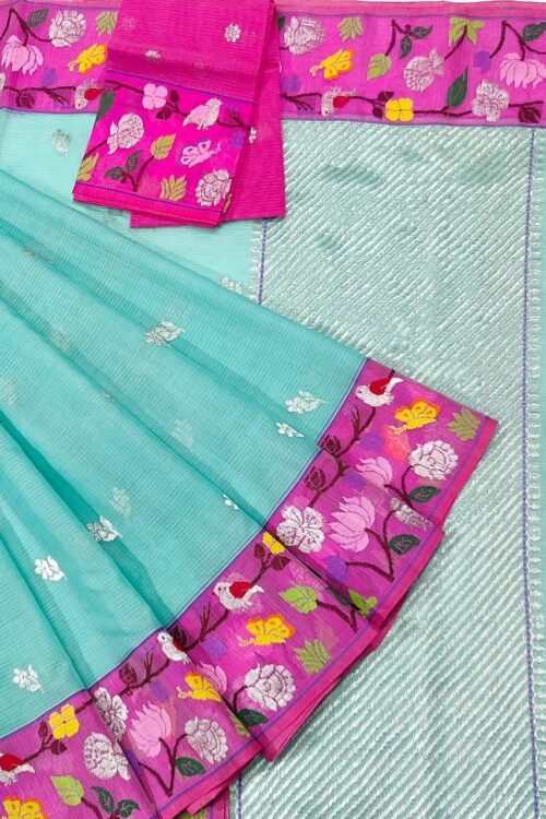 PURE BOTH SIDE PAITHANI BORDER ZARIKOTA HANDLOOM SAREE S-99