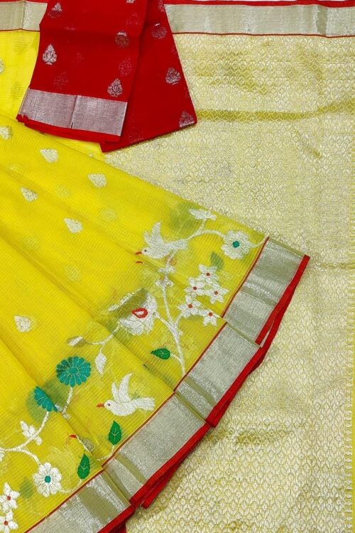 PURE SKIRT DESIGN ZARIKOTA HANDLOOM SAREE S-187