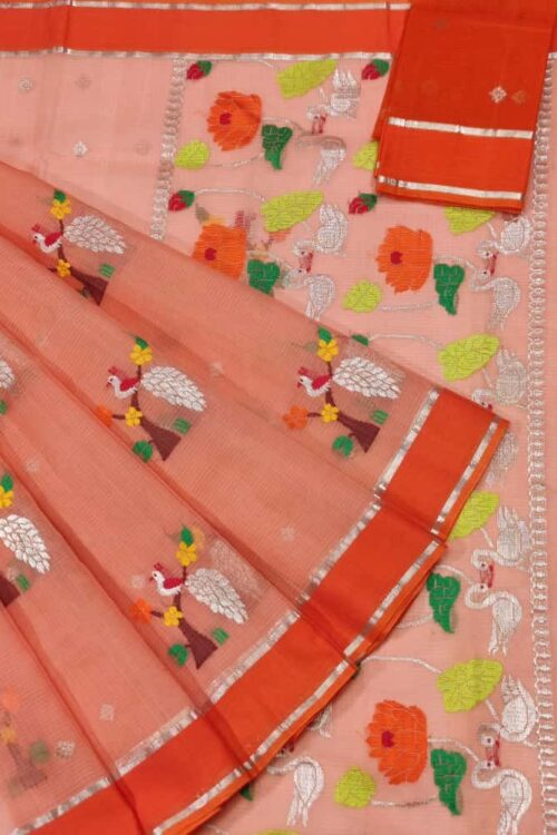 PURE ZARIKOTA HANDLOOM BUTA SAREE WITH BLOUSE B1127