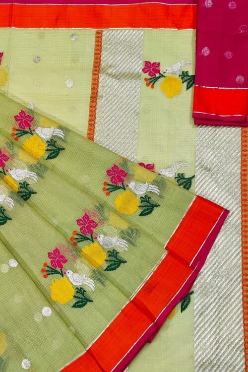 PURE ZARIKOTA HANDLOOM BUTA SAREE WITH BLOUSE B1116