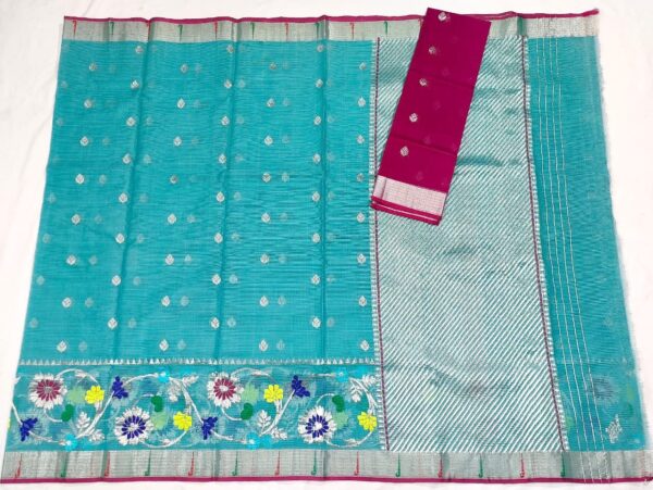 PURE SKIRT DESIGN ZARIKOTA HANDLOOM SAREE S-188 - Image 4