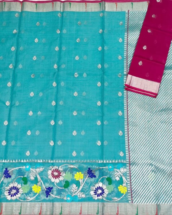 PURE SKIRT DESIGN ZARIKOTA HANDLOOM SAREE S-188 - Image 3