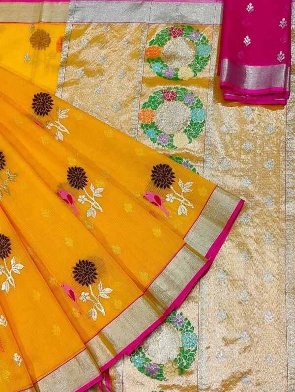 PURE ZARIKOTA HANDLOOM BUTA SAREE WITH BLOUSE B1120