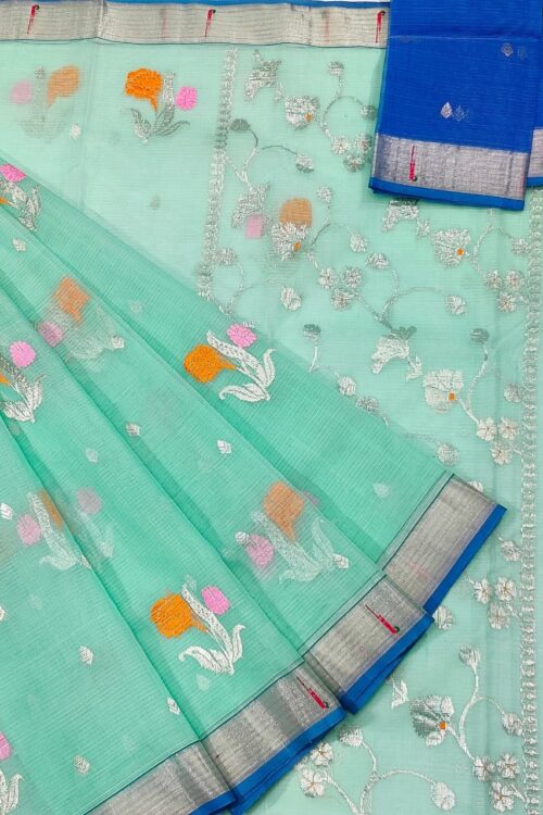PURE ZARIKOTA HANDLOOM BUTA SAREE WITH BLOUSE B1122