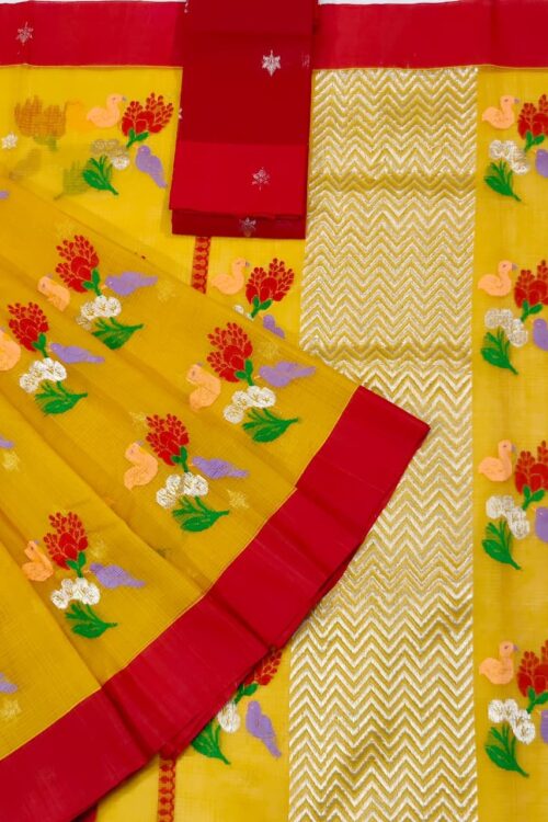 PURE ZARIKOTA HANDLOOM BUTA SAREE WITH BLOUSE B1123
