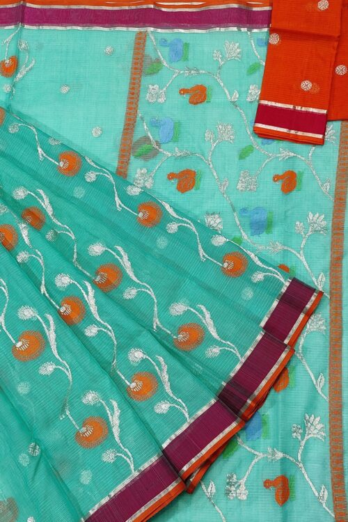 PURE ZARIKOTA HANDLOOM BUTA SAREE WITH BLOUSE B1125