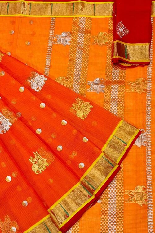 PURE ZARIKOTA HANDLOOM BUTA SAREE WITH BLOUSE B1128