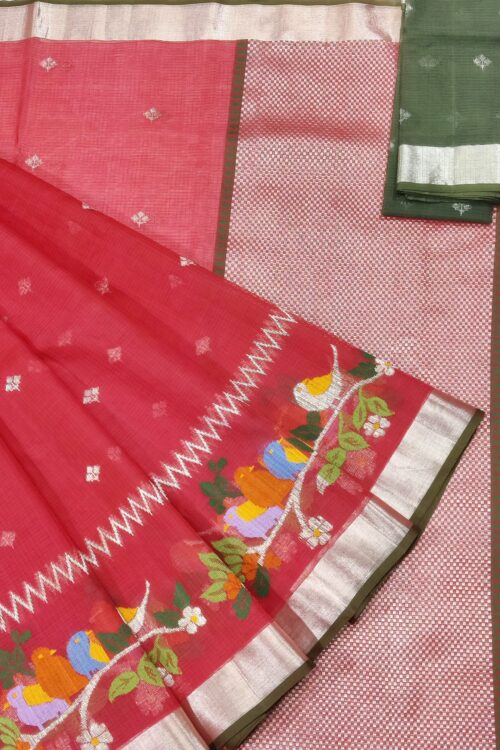 PURE SKIRT DESIGN ZARIKOTA HANDLOOM SAREE S-189