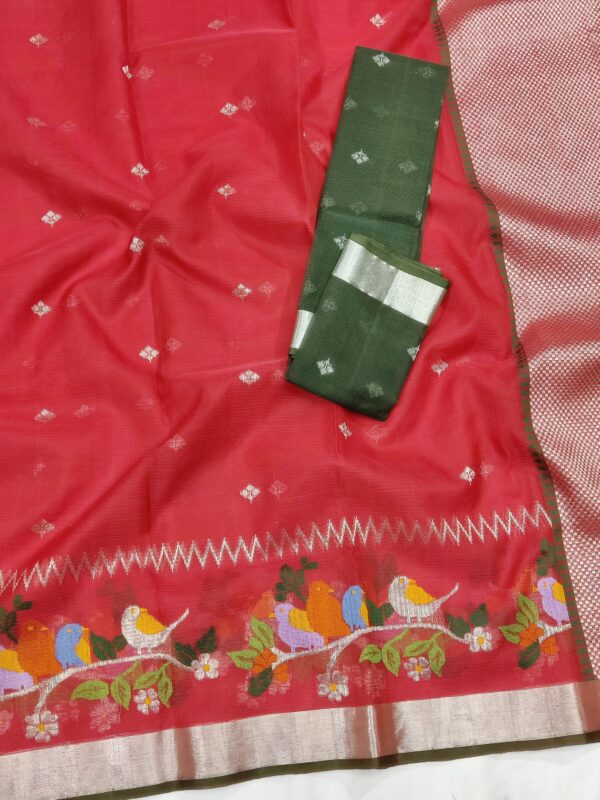 PURE SKIRT DESIGN ZARIKOTA HANDLOOM SAREE S-189 - Image 2