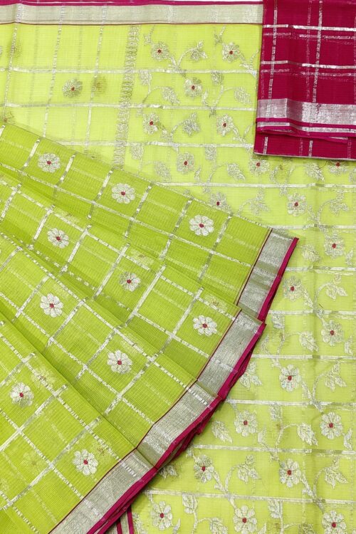 PURE ZARIKOTA HANDLOOM BUTA SAREE WITH BLOUSE B1143