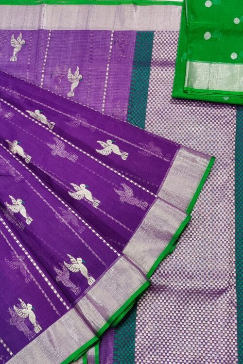 PURE ZARIKOTA HANDLOOM BUTA SAREE WITH BLOUSE B1142