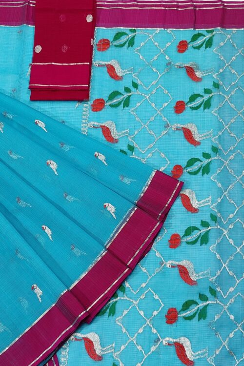 PURE ZARIKOTA HANDLOOM BUTA SAREE WITH BLOUSE B1141