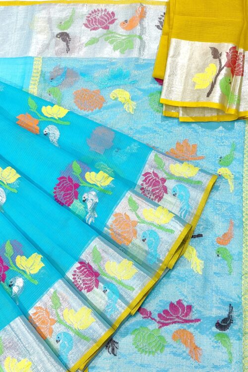 PURE ZARIKOTA HANDLOOM BUTA SAREE WITH BLOUSE B1138