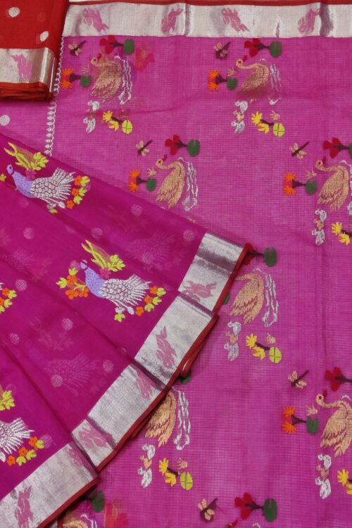 PURE ZARIKOTA HANDLOOM BUTA SAREE WITH BLOUSE B1146