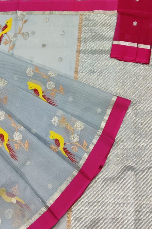 PURE ZARIKOTA HANDLOOM BUTA SAREE WITH BLOUSE B1147