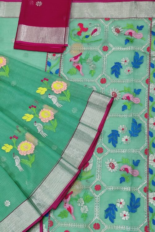 PURE ZARIKOTA HANDLOOM BUTA SAREE WITH BLOUSE B1148