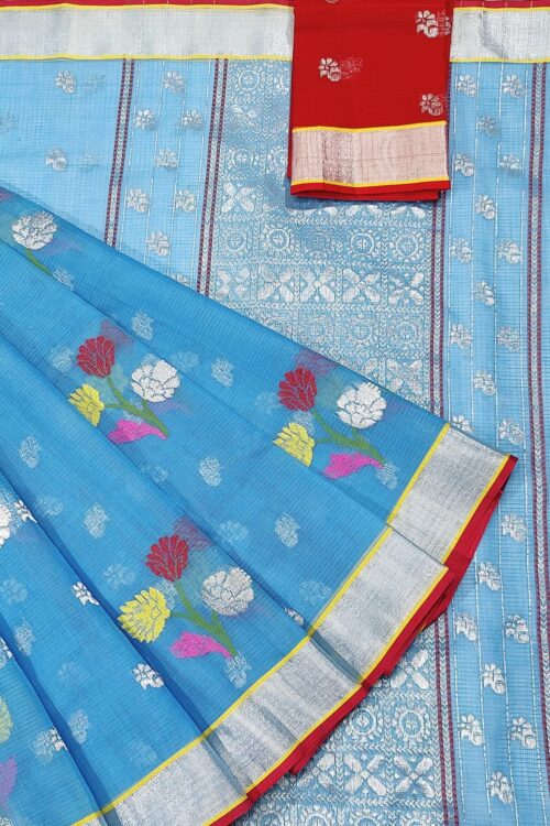 PURE ZARIKOTA HANDLOOM BUTA SAREE WITH BLOUSE B1155