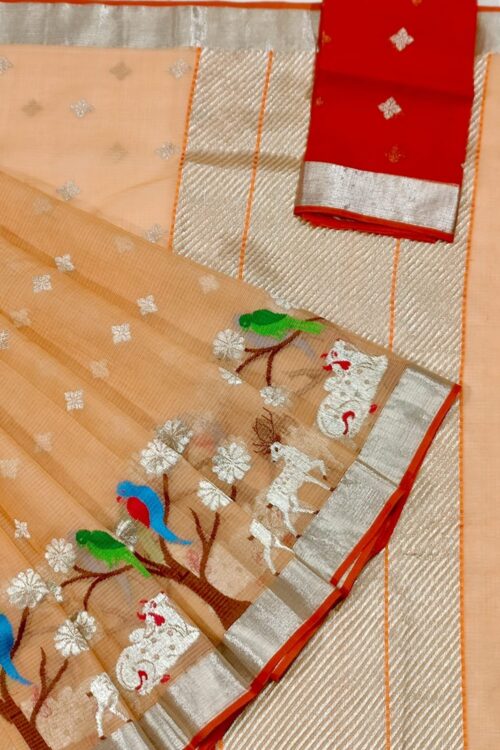 PURE SKIRT DESIGN ZARIKOTA HANDLOOM SAREE S-190