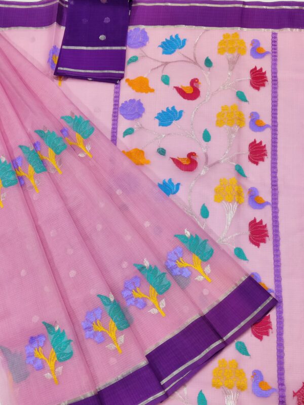 PURE ZARIKOTA HANDLOOM BUTA SAREE WITH BLOUSE B1159
