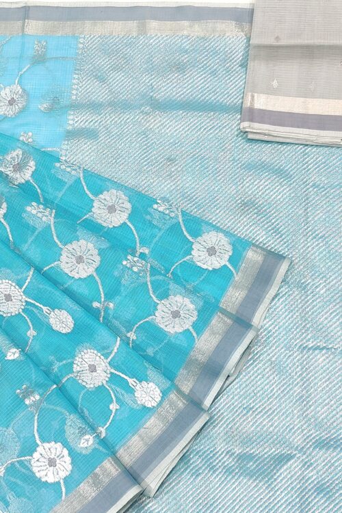 PURE ALL OVER JAAL ZARIKOTA HANDLOOM SAREE WITH BLOUSE_J440