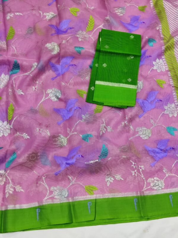 PURE ALL OVER JAAL ZARIKOTA HANDLOOM SAREE WITH BLOUSE_J442 - Image 2