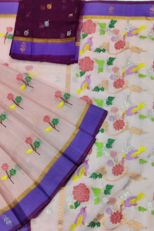PURE ZARIKOTA HANDLOOM BUTA SAREE WITH BLOUSE B1174