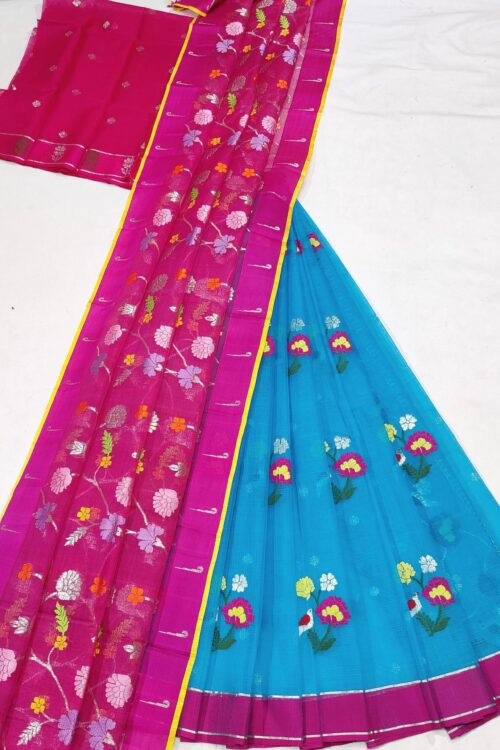 PURE ZARIKOTA HANDLOOM LEHANGA MATERIAL SET – L47
