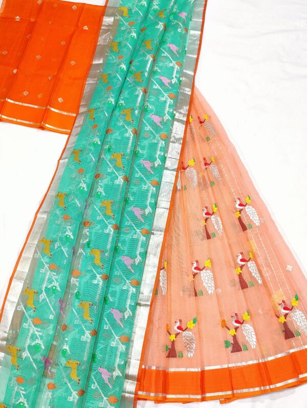 PURE ZARIKOTA HANDLOOM LEHANGA MATERIAL SET - L150