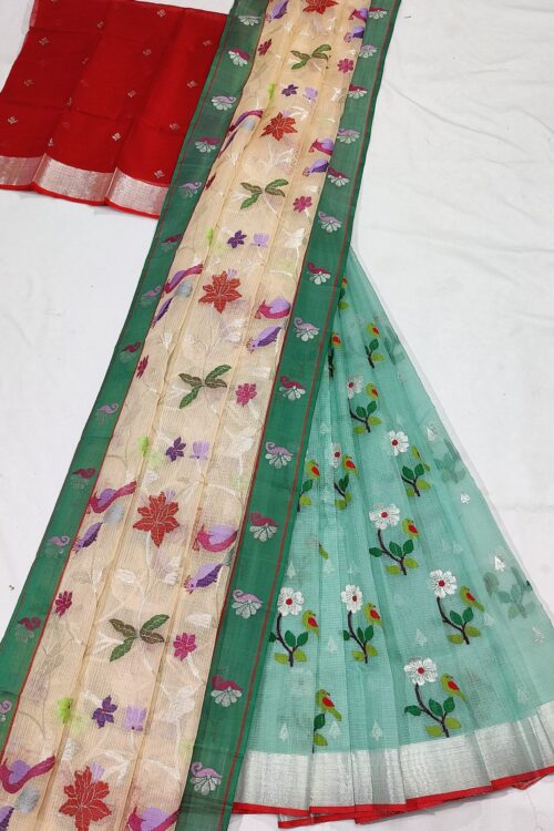 PURE ZARIKOTA HANDLOOM LEHANGA MATERIAL SET – L155
