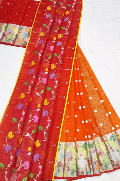 PURE ZARIKOTA HANDLOOM LEHANGA MATERIAL SET – L156