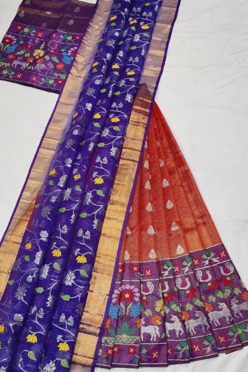 PURE ZARIKOTA HANDLOOM LEHANGA MATERIAL SET – L157