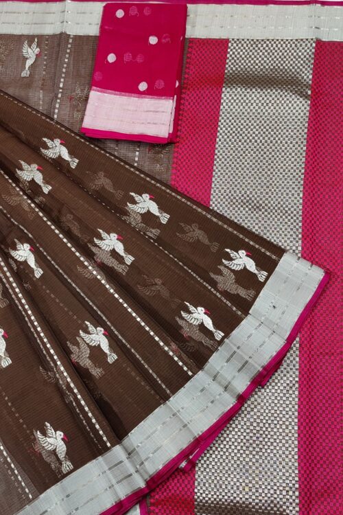 PURE ZARIKOTA HANDLOOM BUTA SAREE WITH BLOUSE B1176