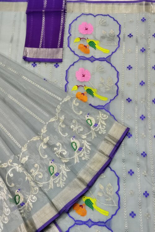 PURE SKIRT DESIGN ZARIKOTA HANDLOOM SAREE S-195