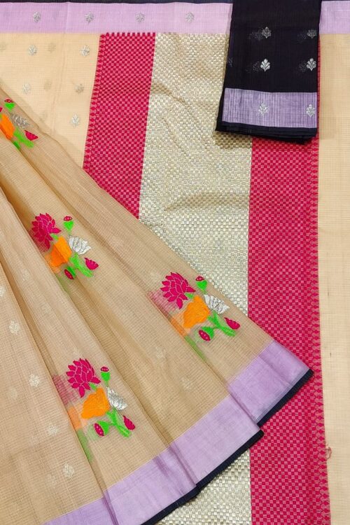 PURE ZARIKOTA HANDLOOM BUTA SAREE WITH BLOUSE B1187