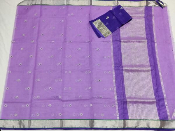 PURE ZARIKOTA HANDLOOM BUTA SAREE WITH BLOUSE B1192 - Image 4