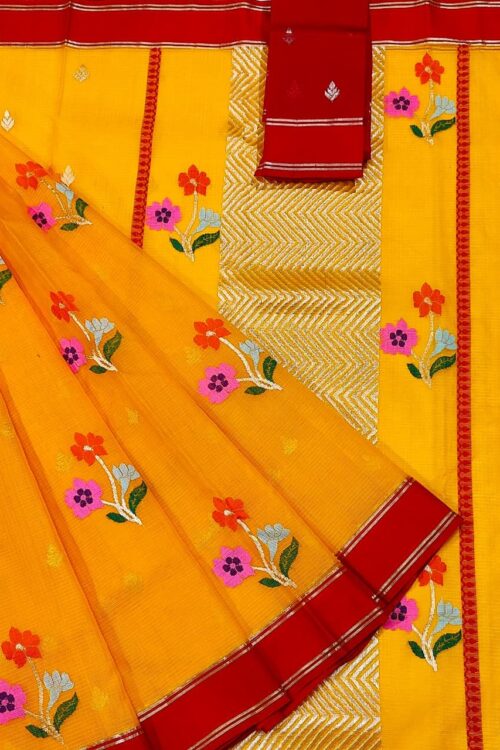 PURE ZARIKOTA HANDLOOM BUTA SAREE WITH BLOUSE B1198