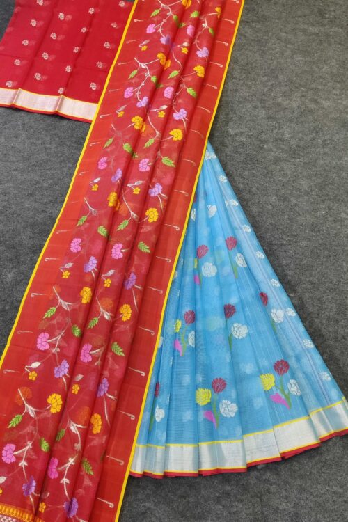 PURE ZARIKOTA HANDLOOM LEHANGA MATERIAL SET – L158