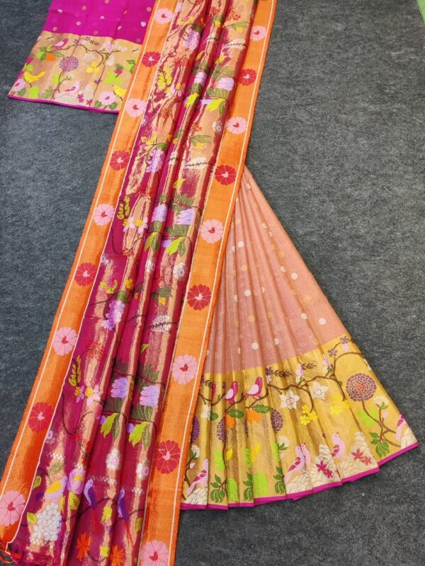 PURE ZARIKOTA HANDLOOM LEHANGA MATERIAL SET - L165