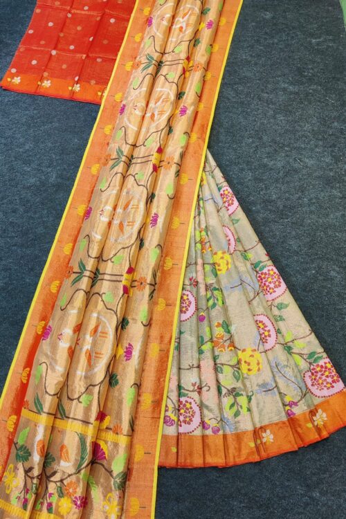 PURE ZARIKOTA HANDLOOM LEHANGA MATERIAL SET – L167