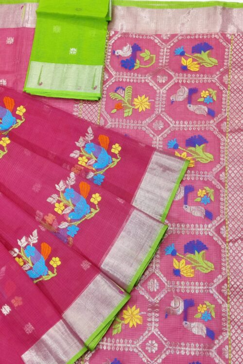 PURE ZARIKOTA HANDLOOM BUTA SAREE WITH BLOUSE B1220