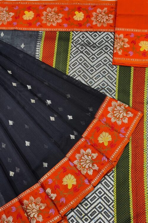 PURE BOTB SIDE PAITHANI BORDER ZARIKOTA HANDLOOM SAREE S-108