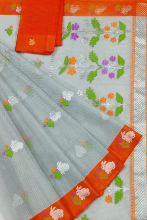 PURE ZARIKOTA HANDLOOM BUTA SAREE WITH BLOUSE B1215