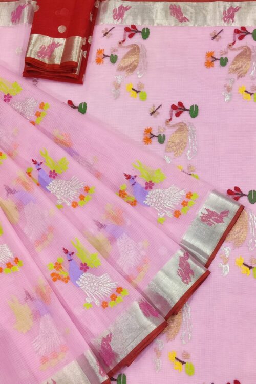 PURE ZARIKOTA HANDLOOM BUTA SAREE WITH BLOUSE B1225