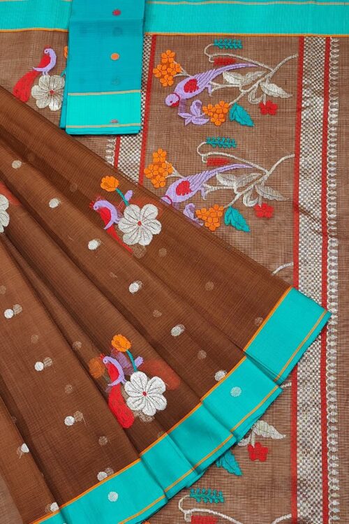PURE ZARIKOTA HANDLOOM BUTA SAREE WITH BLOUSE B1226