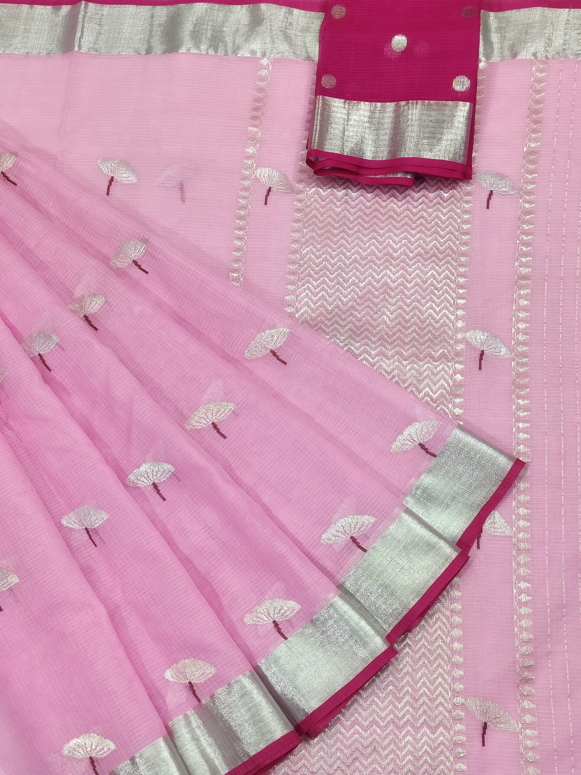 PURE ZARIKOTA HANDLOOM BUTA SAREE WITH BLOUSE B1227
